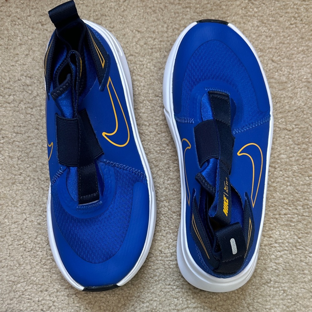 Nike New Never Worn Kids Blue and Yellow Sneakers